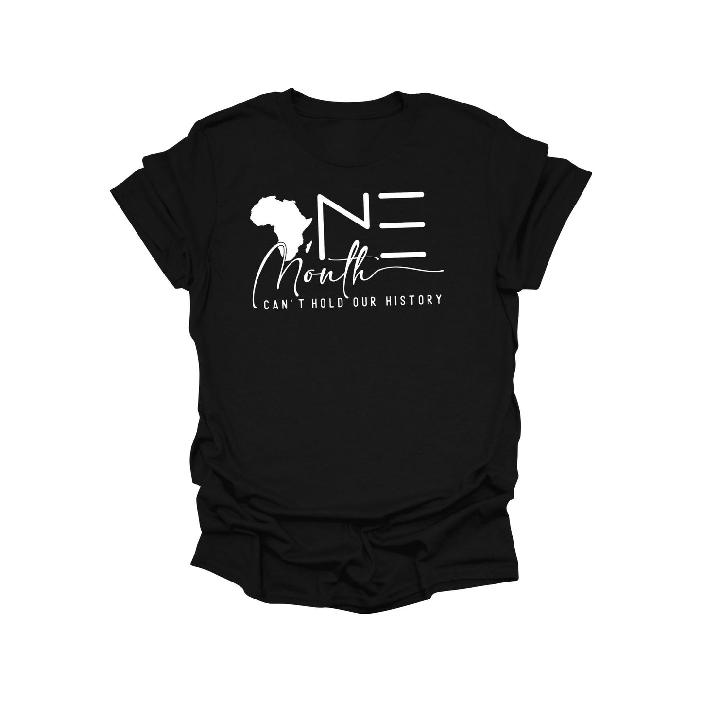 One Month Can’t Hold Our History Graphic Tee – Black