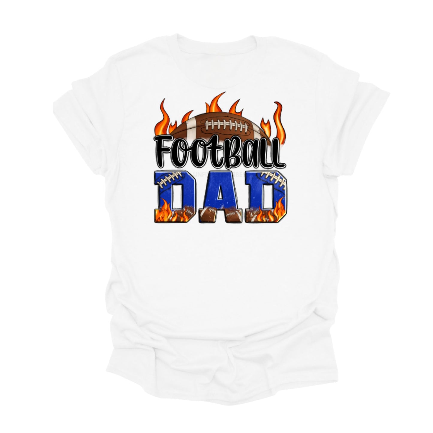 Football Dad Shirt β Game Day Flames Tee for Sports Dads