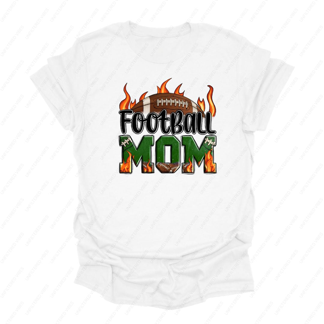 Football Mom T-Shirt | Team Color Graphic Tee | Football Season Shirt