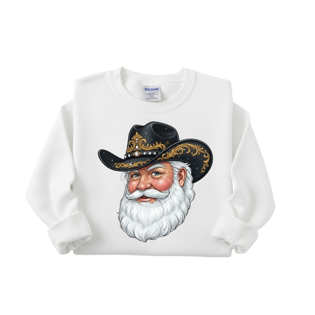 Cowboy Santa Christmas Sweatshirt