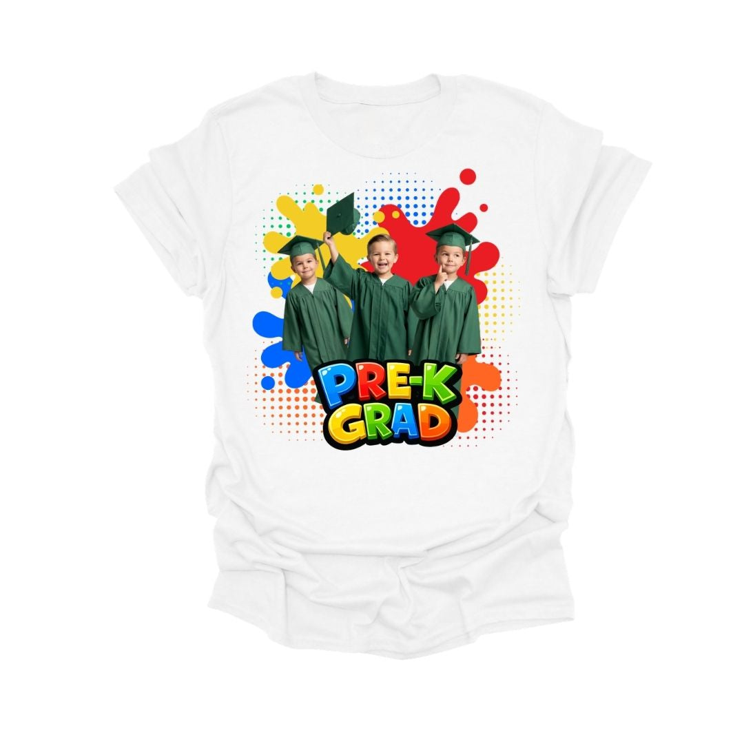 Custom Pre-K Graduation Shirt with Photo | Youth Sizes