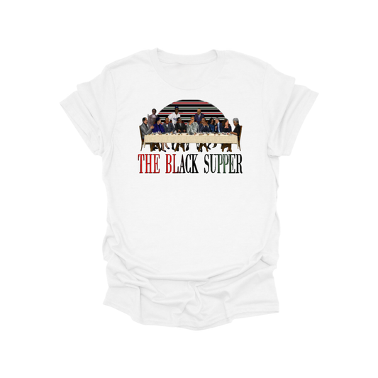 The Black Supper Graphic Tee – White