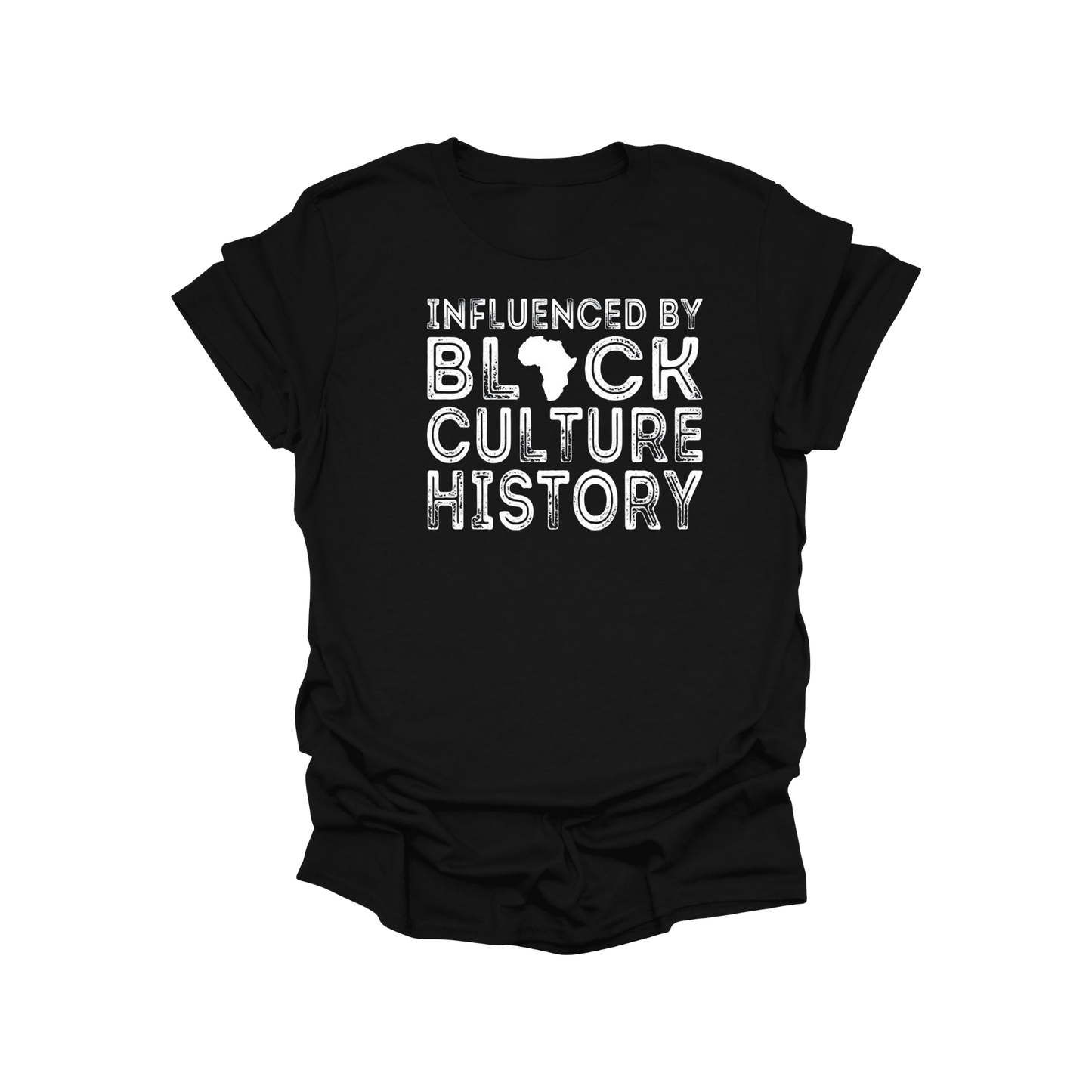 Influenced by Black Culture Graphic Tee – Black