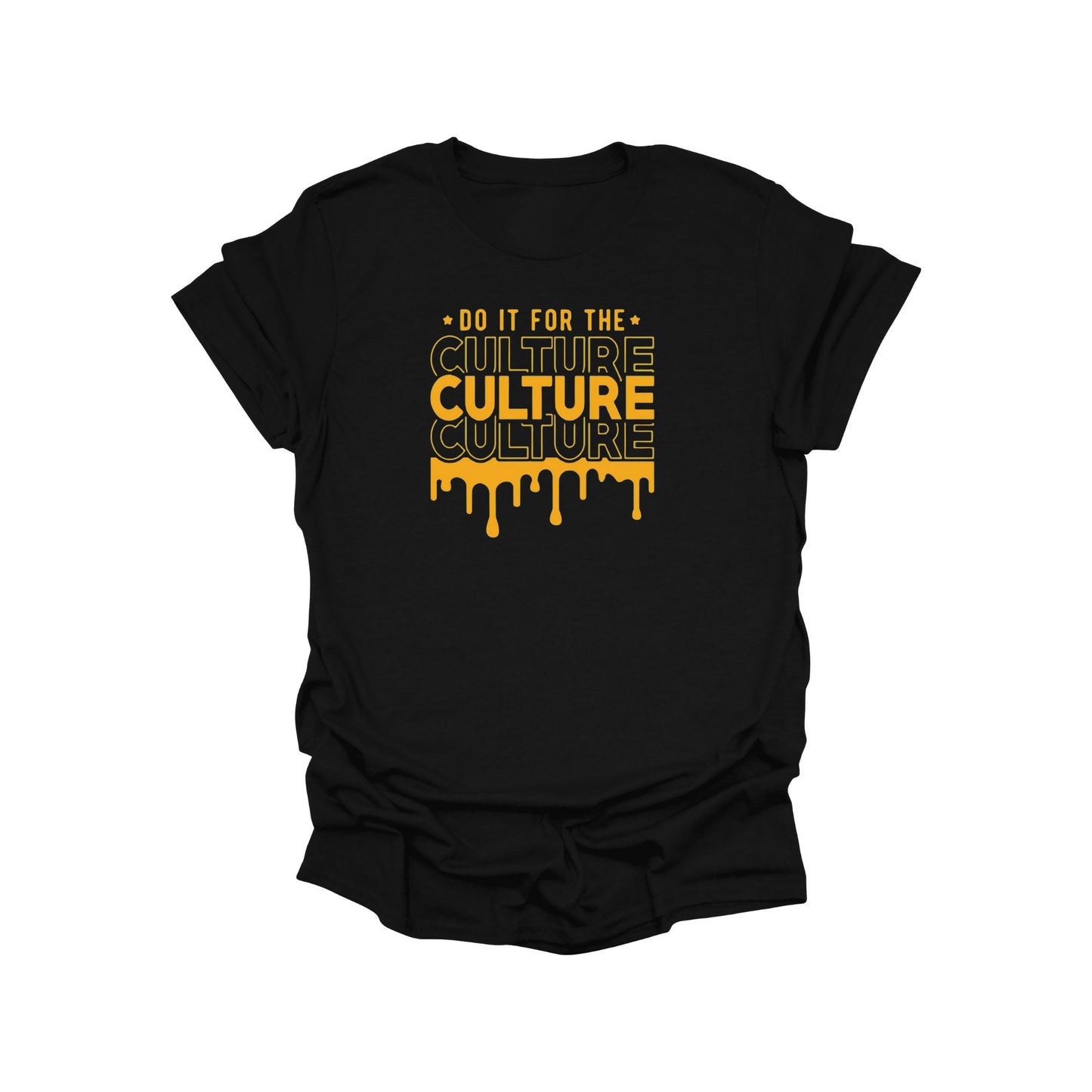 Do It for the Culture Drip Graphic Tee – Black