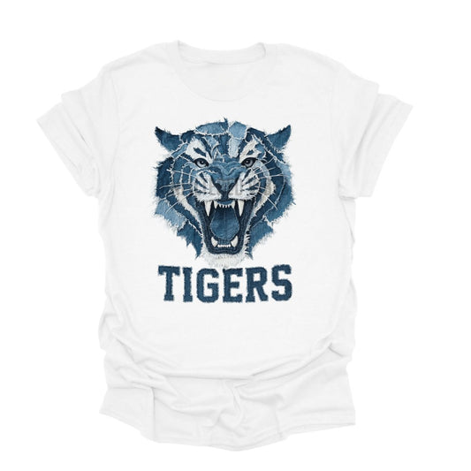 Roaring Tigers Denim-Look T-Shirt |