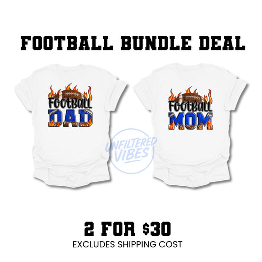 Football Mom & Dad Shirts | Game Day Tees | Buy 2 for $30