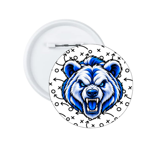 Custom Team Mascot Button |3INCH Personalized Sports Spirit Pin