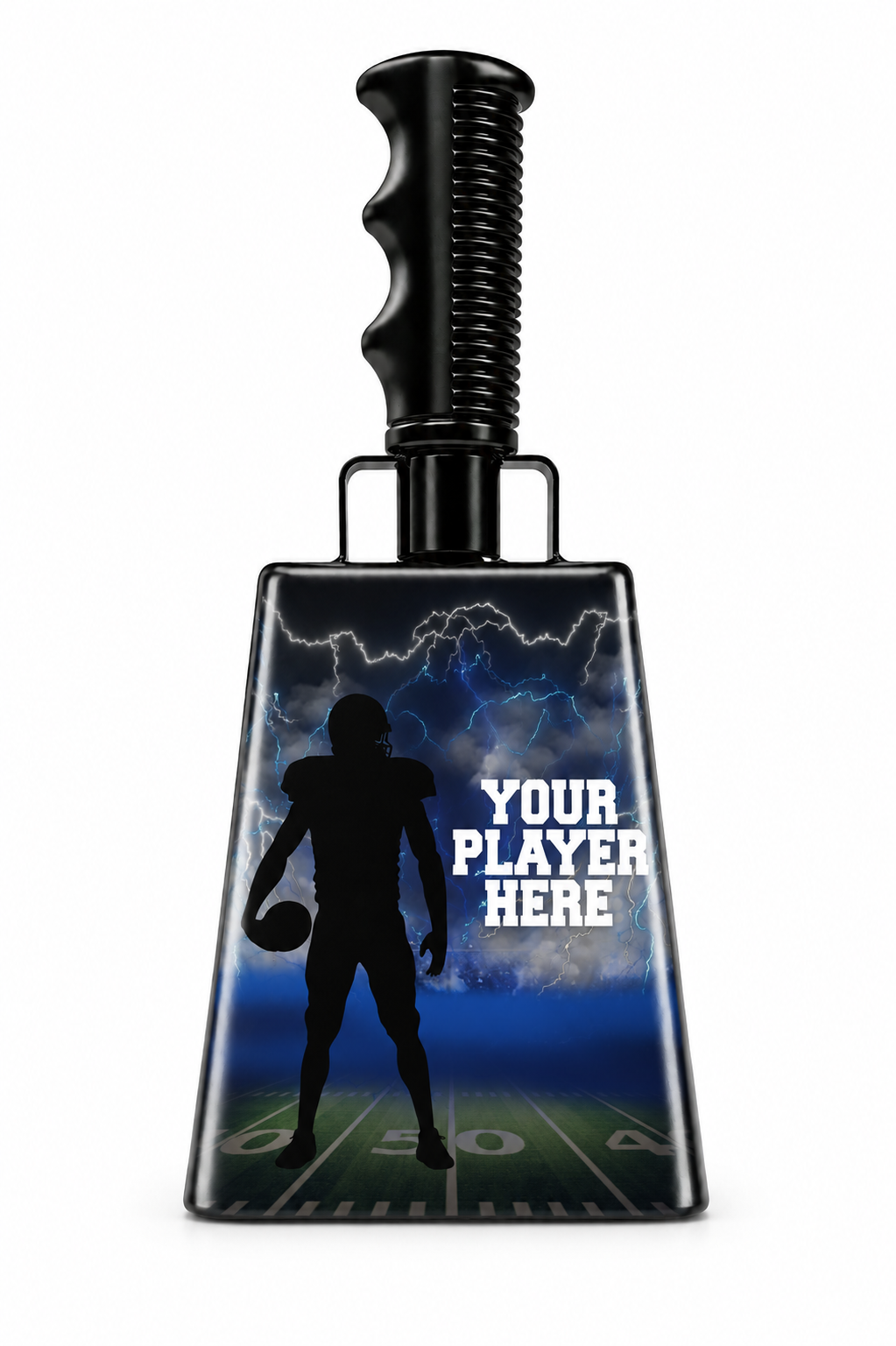 Custom Sports Cowbell | Personalized Football & Cheer Cowbell | Photo or Text Design