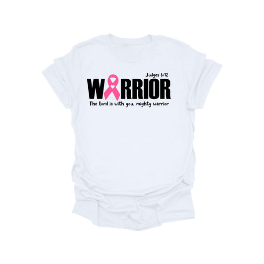 Warrior Breast Cancer Awareness Shirt – Christian Scripture Pink Ribbon Tee
